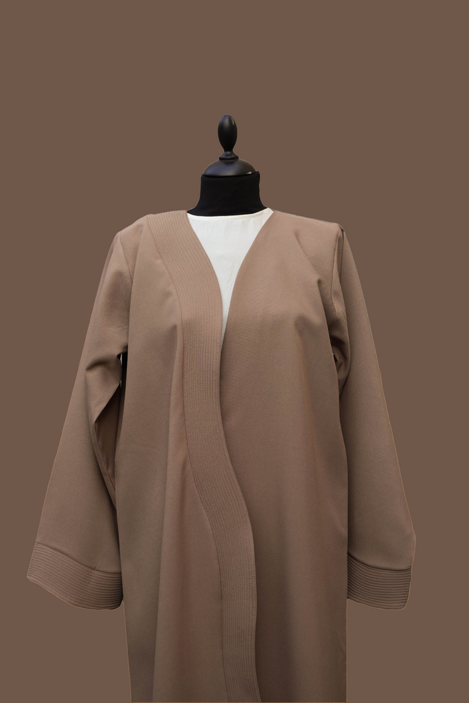 Brown Foam Abaya - BA172C