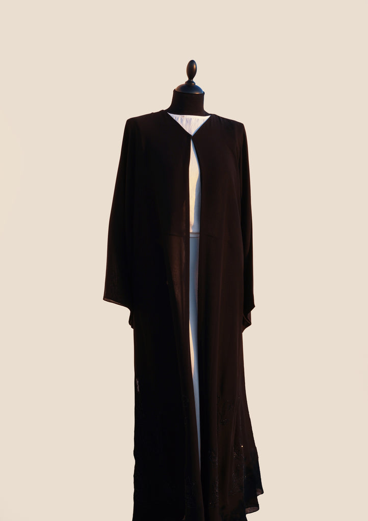 Black Overall Abaya - SP378