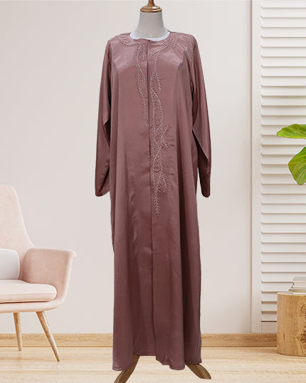 PINK SHINY ZOOM EMB ON NECKLINE