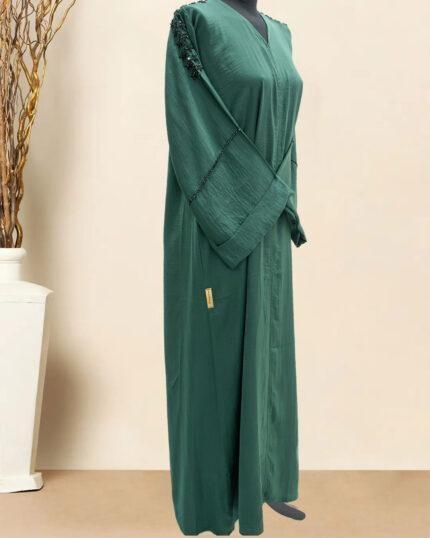 GREEN HARRIR EMBROIDERY ON SHOULDER
